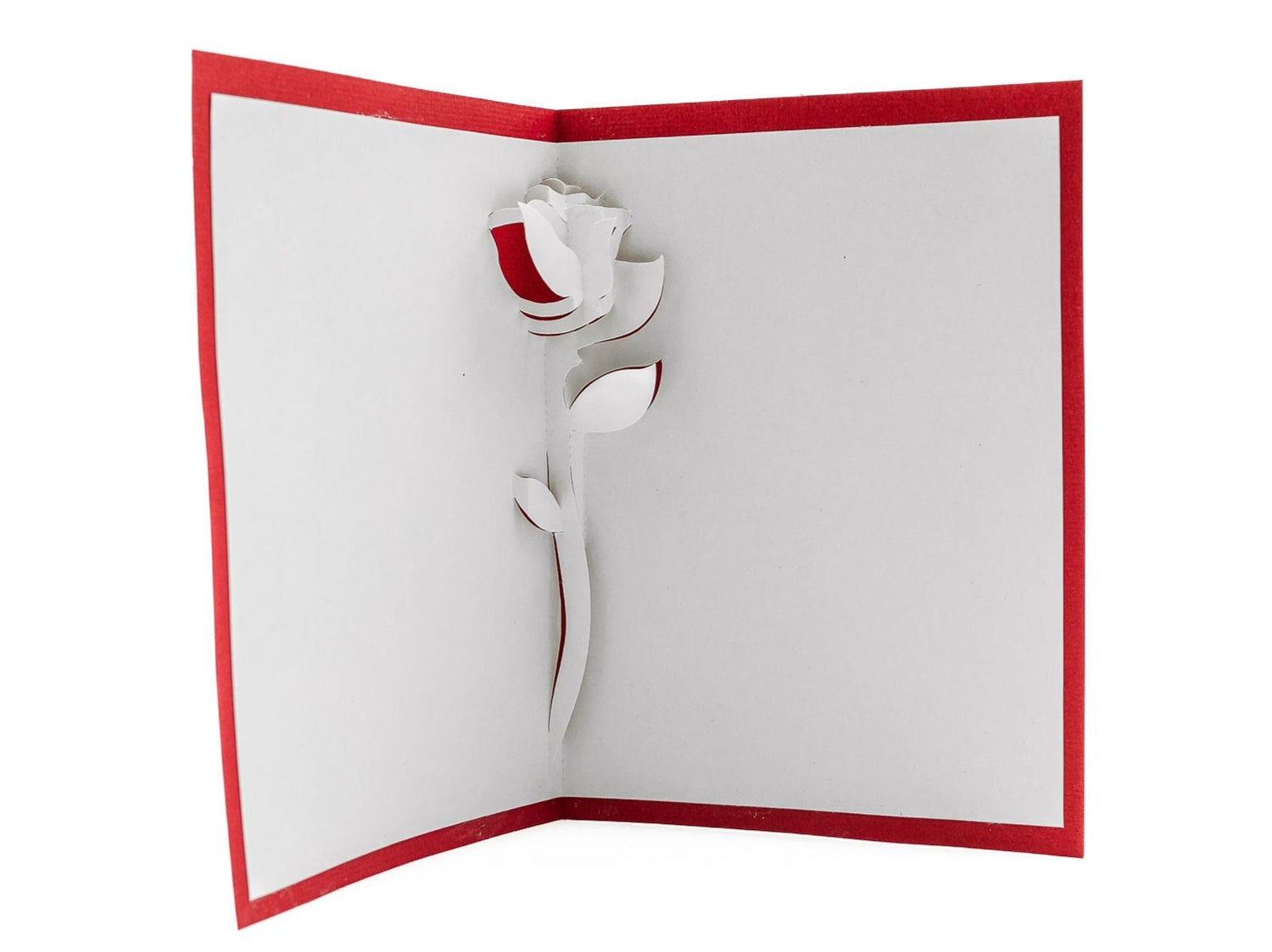 Red Rose Pop Up 3D Greeting Card Love Valentine&