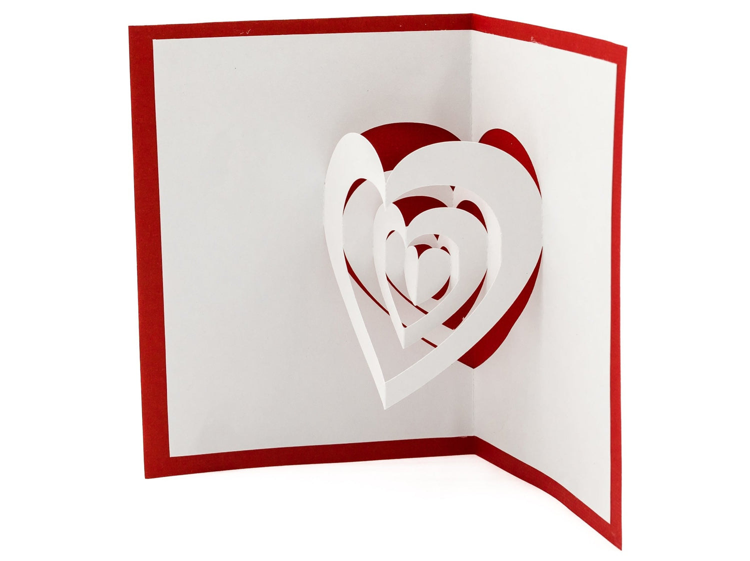 3D Hearts Pop Up Valentines Day Card | Infinite Love Card | Heartfelt Gift | Unique Handmade Gifts | Anniversary Card | Love Decor