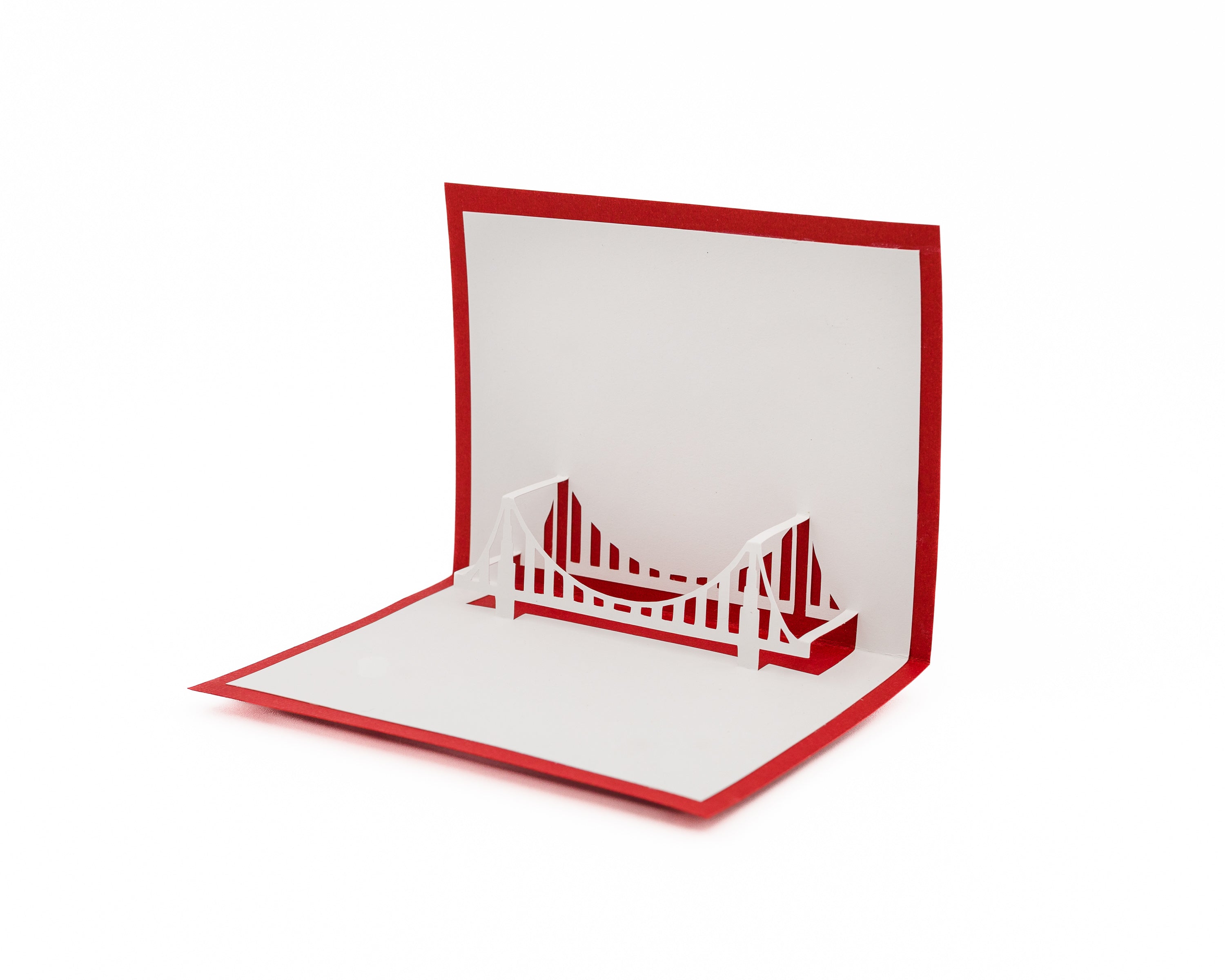 Golden Gate Bridge 3D Pop Up Greeting Card | Iconic Landmark Art | San Francisco Post Card | Unique Keepsake | Contemporary Birthday Card
