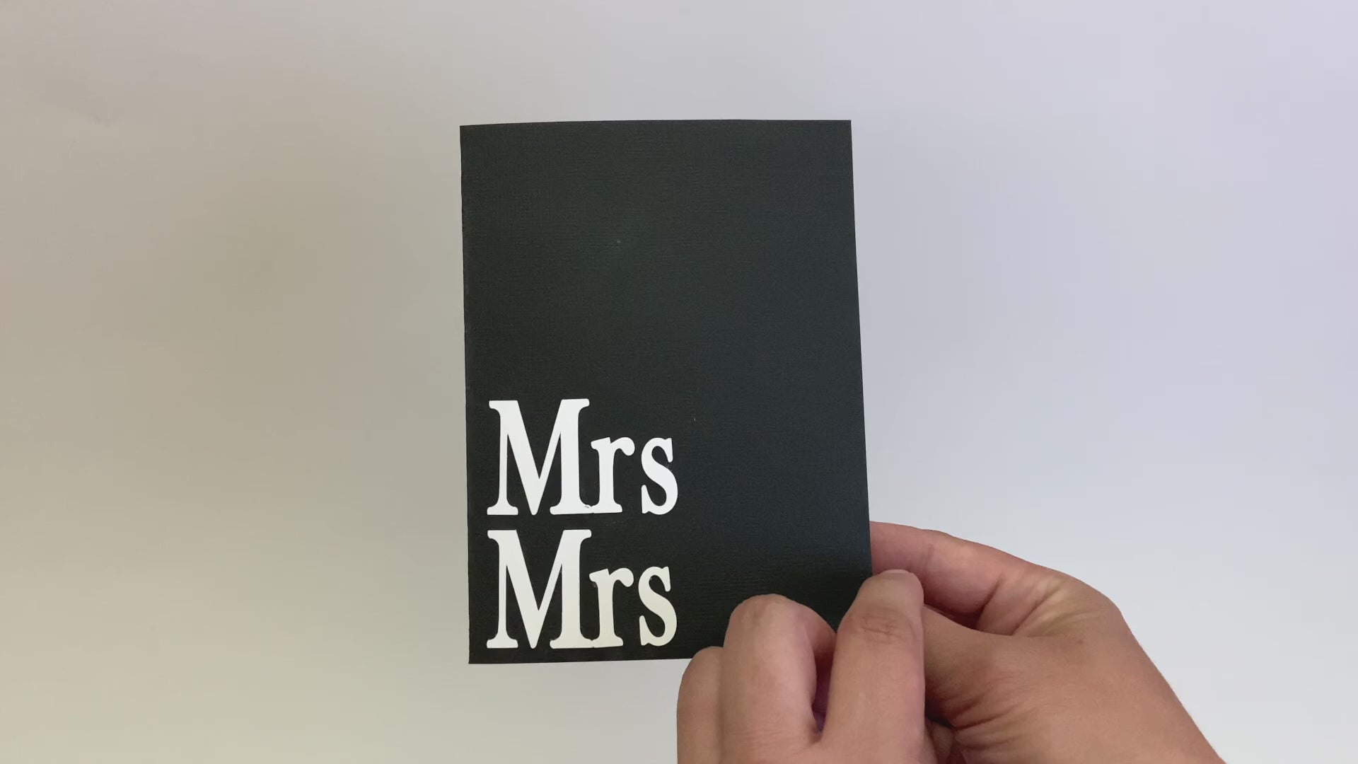 Lesbian Wedding Mrs and Mrs Pop Up 3D Greeting Card Same Sex Engagement