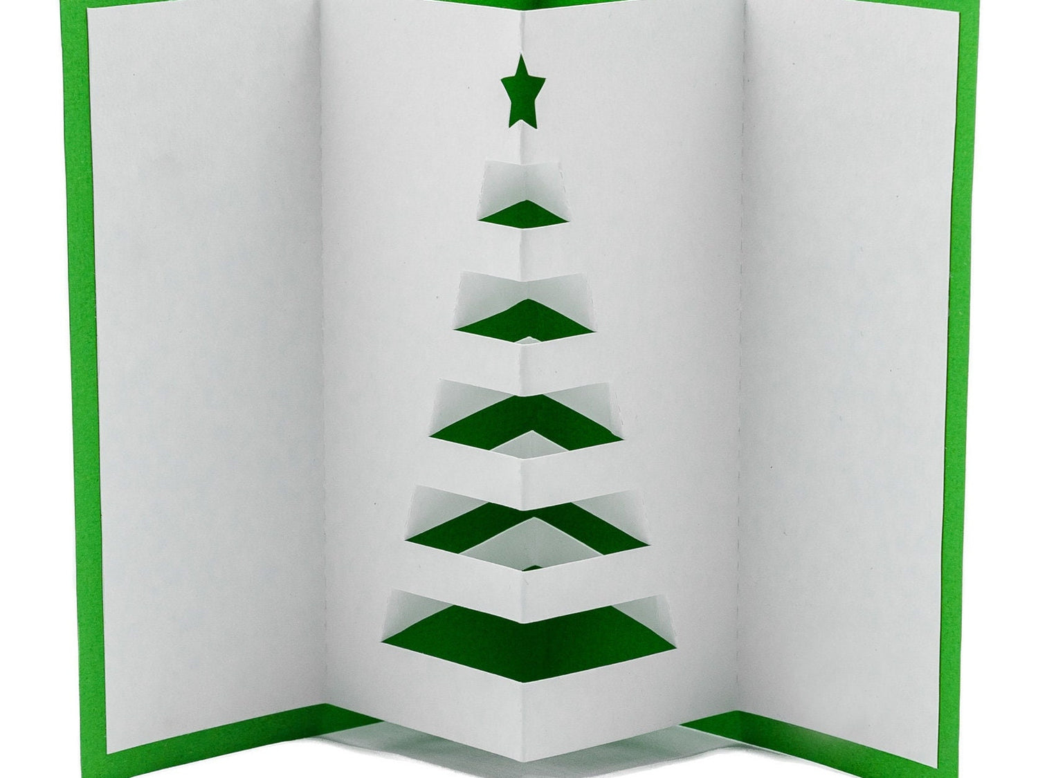 Christmas Tree Modern Pop Up 3D Greeting Card