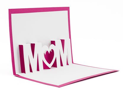 Mom Love You Pop Up 3D Greeting Card