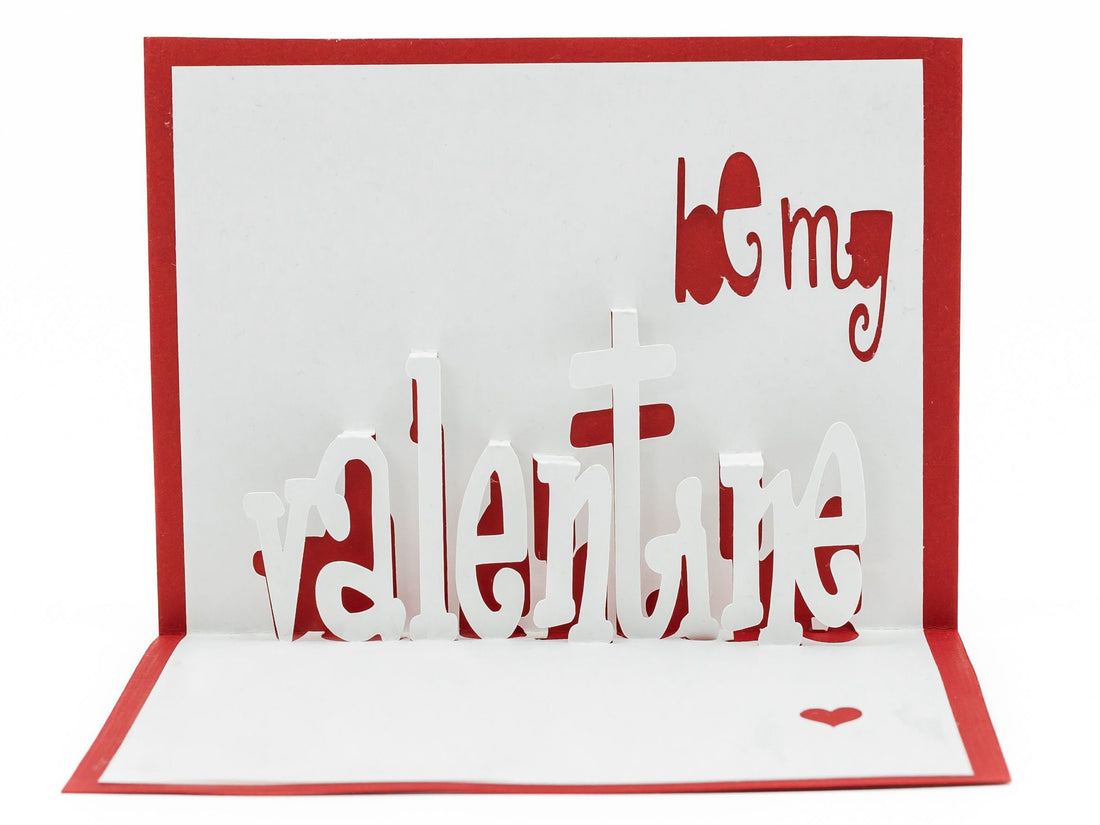 Be My Valentine Pop Up 3D Greeting Card