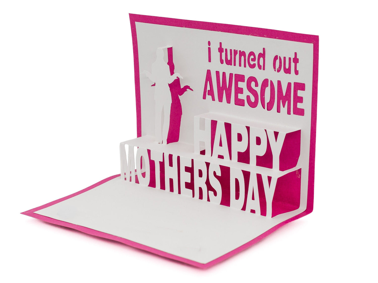 Mothers Day Card from Daughter Pop Up 3D Greeting Card