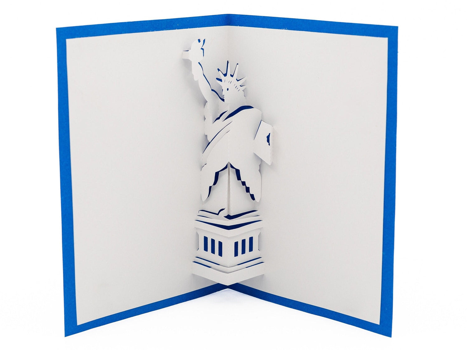 Statue of Liberty 3D Pop Up Card | NYC Skyline Art | Patriotic Keepsake | Handmade Symbol of Freedom | Birthday Greeting | Iconic Landmark