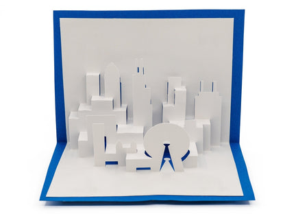 Chicago Skyline Pop Up 3D Greeting Card | Illinois Landscape Art | Cityscape Design | Unique Keepsake | Handmade Gift | Iconic Architecture