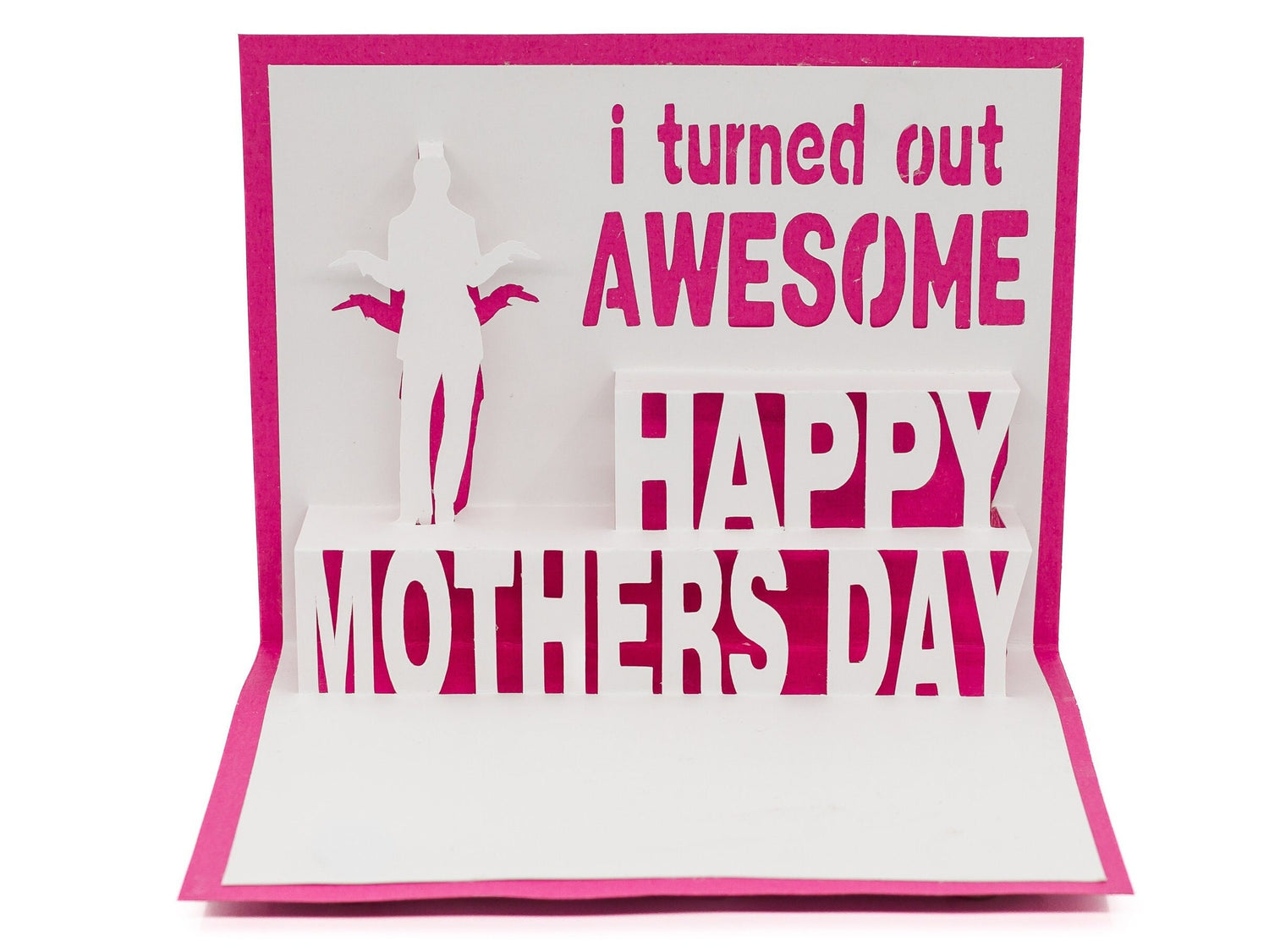 Mothers Day Card from Daughter Pop Up 3D Greeting Card